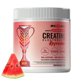 Mvpcare Pre Entreno Creatine Refresher Creatina Monohidratada Electrolitos Magnesio Vitaminas Watermelon Splash Porciones