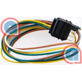 ALPAR 4-Way, Flat 4 Pin 5 feet/60 in Trailer, Tow, Light Wiring Harness one male end