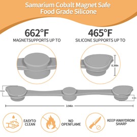 Air Fryer Magnets for Parchment Paper,Secure Air Fryer Liners Prevent,Reusable Scratch-Resistant Silicone-Coated Magnet,Secure Air Fryer Liners (Two chains and four buttons)