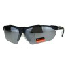Xloop Sports Sunglasses Men's Half Rim Wrap Around Shades UV400