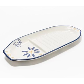 Temp-tations by Tara Temp-tations Classic 17"" x 7"" Platter or Charcuterie Tray (Classic Blue)