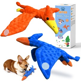 LUTICO Dog Puzzle Toy - Dog Enrichment Toys to Keep Them Busy for Small Medium Large Dogs - 2 Pack Squeaky Crinkle Snuffle Treat Dispensing Dinosaur Dog Toys for IQ Training & Brain Stimulation