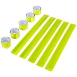 GOLDGE Pack of 10 Snap Bracelets, Reflector Bands, Swatter Bracelet, Reflective Safety Band for Children