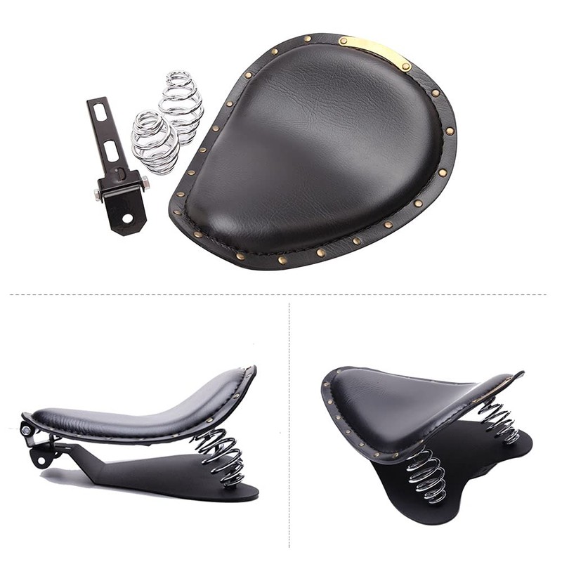 DREAMIZER Motorcycle Leather Seat Brown Crocodile Cushion Compatible with Rebel