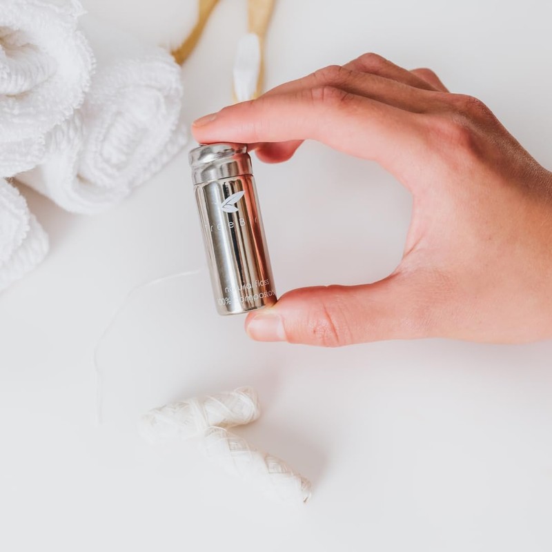 TreeBird Pure Silk Eco Floss Kit - Refillable Floss Dispenser