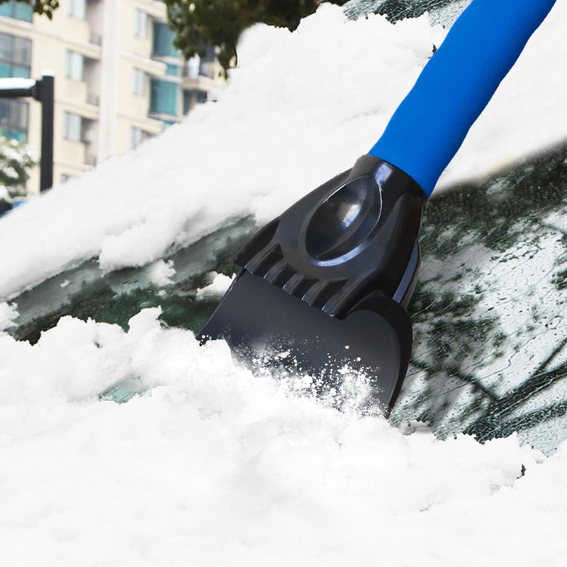 2Pcs Car Ice Scrapers And 2Pcs Car Scrapers, Winter Snow