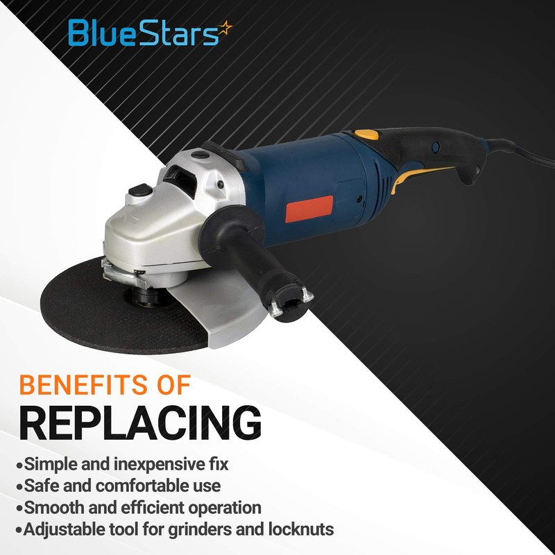 BlueStars Upgraded SEWA20 Grinder Wrench Universal Adjustable Spanner ​Lock-nut Grinder