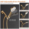 KAPHOME Shower Head Holder,All Metal Handheld Shower Head Holder,Adjustable Shower