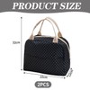 Pack of 2 Simple Lunch Box Bag, Waterproof Lunch Bag,