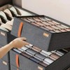 Wardrobe Clothes Organizer 6-20 Grids Clothes Trousers Jeans Storage B