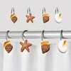 Decorative Boho Shower Curtain Rod Hooks Rust Proof for Shower