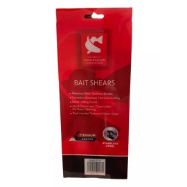 Coastal Conservation Bait Shears Titanium Coated Steel CCA Fishing Stainless