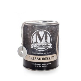 Eco Candle Co. The Mandle Soy Candle for Men - Scents of Motor Oil & Grease - Grease Monkey, 15 oz. Paint Can - 100% Soy Wax, No Lead, Hand Poured, Phthalate Free, Made from Midwest Grown Soybeans