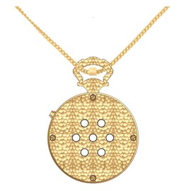 QIATKWH German Talking Watch, Simple and Easy to Wear Gold Pocket Watch, (, 华的