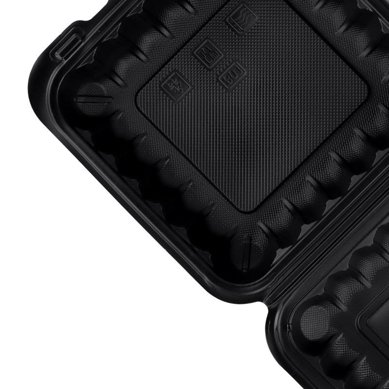 70 Pack Clamshell Food Containers, 8 x 8 x 2.8