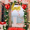 Valentines Day Red Wedding Decorations Artificial Petals Heart Shaped Love
