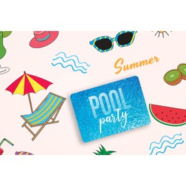 Friendly Fox Invitation Pool Party, 12 x Invitation Cards for Pool Party, Children, Birthday, Boys, Girls, Teenagers, Invitation Party in the Swimming Pool, Aqua Park or Beach Club