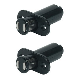 cyclingcolors 2 x Magnetic Catch Black Strong Door Magnet Furniture Magnetic Closure Cabinet Furniture Cabinet Door Closer Door Lock