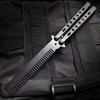 One Piece Durable Metal Folding Comb Convenient Steel Hair Comb