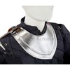 Queen Armour Medieval Gorget Neck Protection Armor 18 Gauge Silver