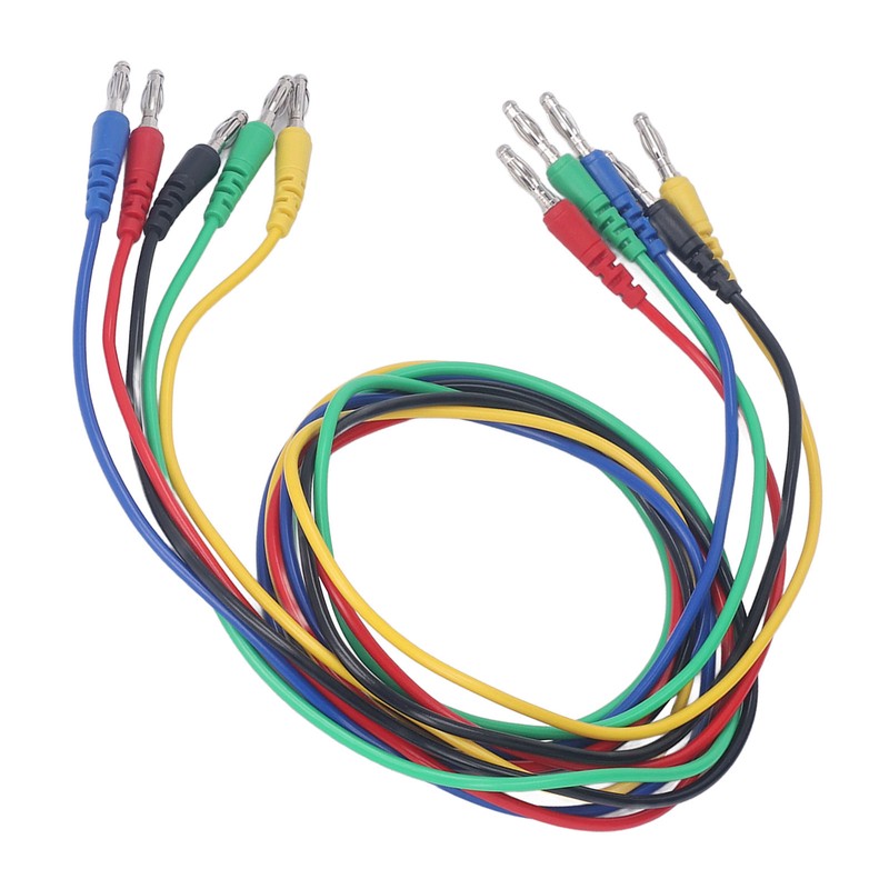 Magnetic Test Leads Kit Soft Flexible 5 Colour 4mm Banana
