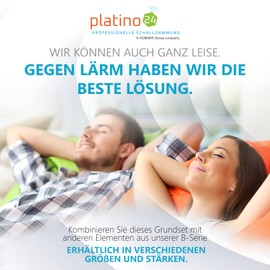 platino24 3D absorber made of Basotect B white, 12x acoustic sound absorption broadband absorber set #06, for improving room acoustics