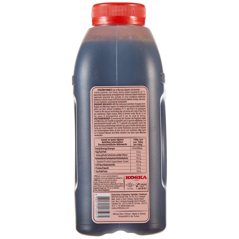 Grape Molasses | 24.7 oz 1.54 lbs 700 g |