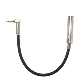 OTOTEC 3.5mm to 6.35mm Audio Cable Right-angle 3.5mm Male Plug to 6.35mm Female Plug 1/8 inch Male to 1/4 inch Female Stereo Audio Adapter Connector 30cm