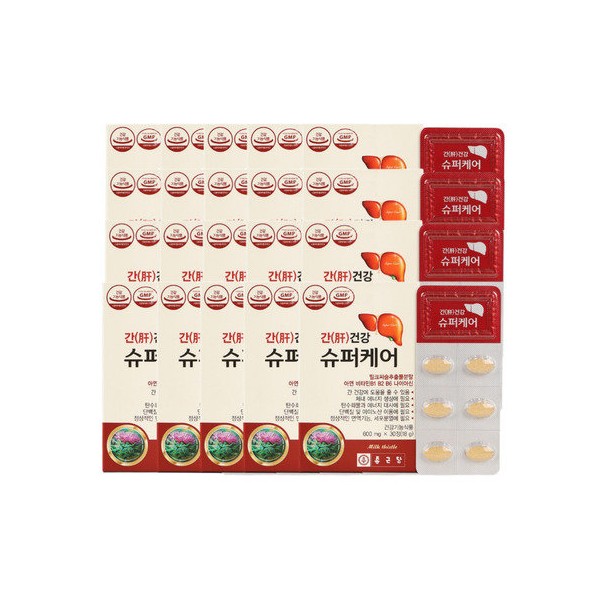 Chong Kun Dang Liver Health Super Care 30 tablets, 20 boxes / 종근당 간건강 슈퍼케어 30정 20통