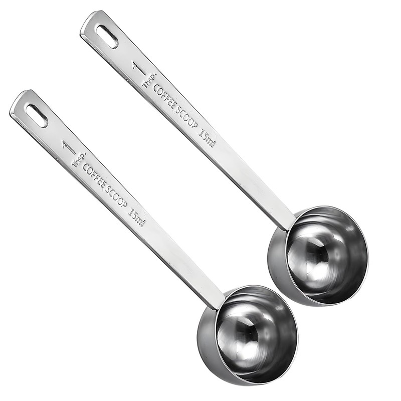 2 Pieces 1 Tablespoon Scoops with Long Handle, 15 ml
