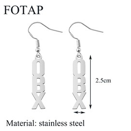 FOTAP OBX Earrings Outer Banks Earrings Outer Banks TV Series Gift Outer Banks Lovers Gift OBX Fans Gift OBX Outer Banks Gift (OBX Earrings)