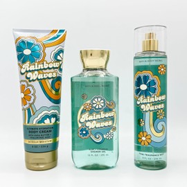 Rainbow Waves Bath & Body 3-Piece Bundle | Ultimate Hydration Body Cream, Shower Gel and Fine Fragrance Mist