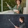 2 Pieces Telescopic Pointer Finger for Teachers, Retractable Hand Pointer