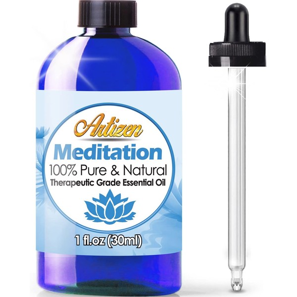 Artizen Meditation Blend Essential Oil (100% Pure & Natural - UNDILUTED) Therapeutic Grade - Huge 1oz Bottle - Blended W/Ylang Ylang, Patchouli, Frankincense, Clary Sage, Sweet Orange & Thyme