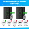90 Degree USB 3.0 Adapter 2 Pack, Middle (Left and
