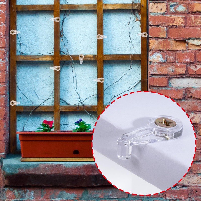 BEIQIYA 50pcs Window Screen Clips, Storm Windows Clips with Screws,