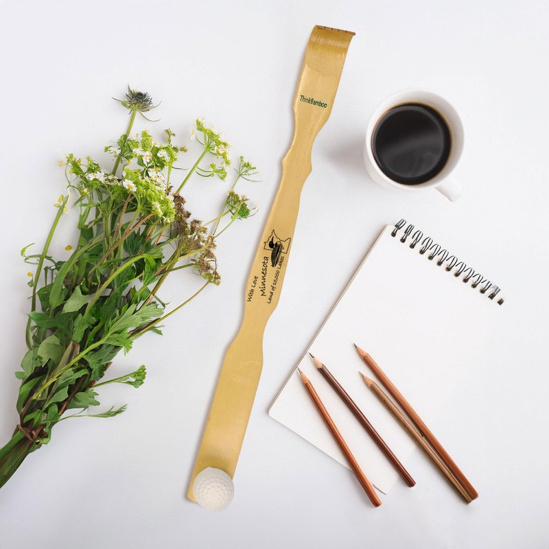 Bamboo Back Scratcher Bonger w/Love of 50 States - New