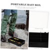 Totority 3pcs Fishing Tool Box with Compartments Portable Storage Case