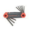 Crescent 9 Piece Folding SAE Hex Dual Material Key Set