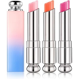 3Pzs Bálsamo Labial que Cambia de Color Labios Mágico Hidratante, Efecto Tintado, Brillo Labial Humectante 24H, Larga Duración, para Niñas y Mujeres
