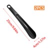 Wuyituart 2 Pcs Plastic Shoe Horns 9.8 Inch Portable Long