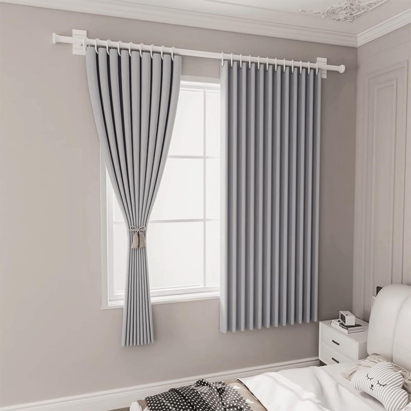 Gxi Grey Blackout Bottom Bunk Bed Curtain Privacy Canopy Single