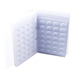 70 pares de pestañas de catálogo de pestañas postizas, almacenamiento del libro de la muestra de proteger la caja de la exhibición del contenedor