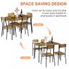 Vecelo 3/5 Piece Dining Table Set Chairs Wood Dinette Table