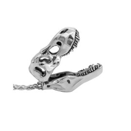 Controse Dinosaur Necklace Mini T-Rex Skull Pendant Stainless Steel jewelry By Controse