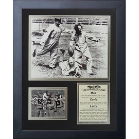 Legends Never Die The Three Stooges Football Framed Photo Collage, 11 by 14-Inch