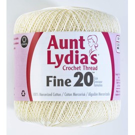 Coats Crochet Fine Crochet Thread, 20, Natural
