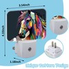 AKKAVNIA Abstract Horse Night Light Plug-in Wall Decorative Night Lamp