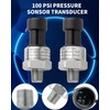 Ronybuy 100 Psi Oil Fuel Pressure Sensor Transducer Sender 1/8"