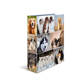 Herma DIN A4 motif folder, Steampunk, 7 cm Wide Made Of Sturdy Cardboard With Internal Print Ring Binder, Dogs